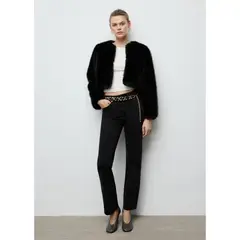 MANGO - Abrigo Corto Mujer