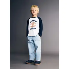 MANGO KIDS - Polo Bebé Niño Manga Larga Algodón