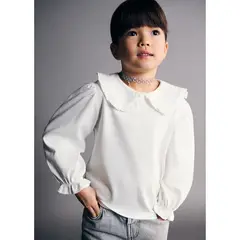 MANGO KIDS - Polo Bebé Niña Manga Larga Algodón