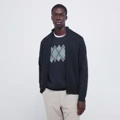 SPRINGFIELD - Chompa 100% Algodón Manga larga Casual Hombre