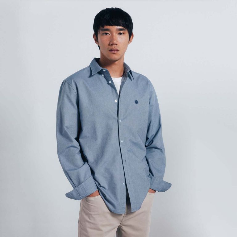 Camisa Manga larga Algodón Hombre