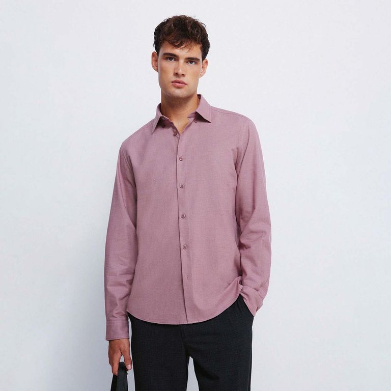 Camisa Manga larga Algodón Hombre