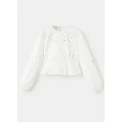 MANGO KIDS - Blusa Niña Manga Larga Algodón