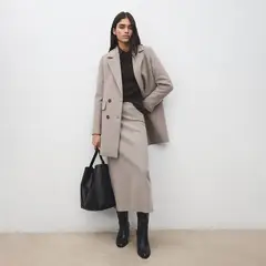 MANGO - Abrigo Largo Mujer