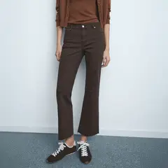 MANGO - Jean Flare Tiro Medio Mujer