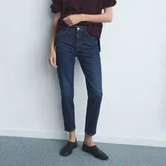 MANGO - Jean Slim Tiro Alto Mujer