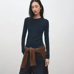 MANGO - Polo Manga Larga Mujer