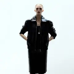 MANGO - Casaca De Cuero Mujer