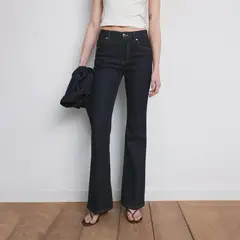 MANGO - Jean Flare Tiro Medio Mujer