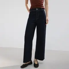 MANGO - Jean Wide Leg Tiro Alto Mujer