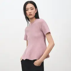 MANGO - Chompa Manga Corta Mujer