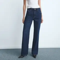MANGO - Jean Wide Leg Tiro Alto Mujer
