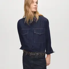 MANGO - Blusa Manga Larga Mujer
