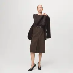 MANGO - Polo Manga Larga Mujer