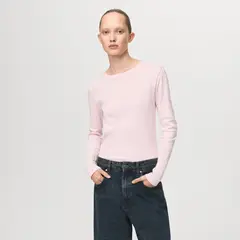 MANGO - Polo Manga Larga Mujer