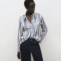 MANGO - Blusa Manga Larga Mujer