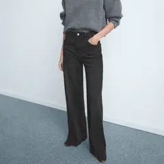 MANGO - Jean Wide Leg Tiro Alto Mujer