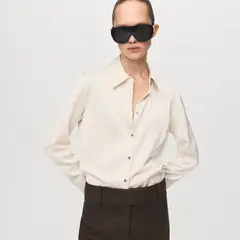 MANGO - Blusa Manga Larga Mujer