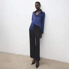 MANGO - Blusa Manga Larga Mujer