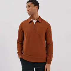 CORTEFIEL - Polera 100% Algodón Manga larga Hombre