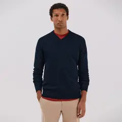 CORTEFIEL - Chompa Lana Manga Larga Hombre