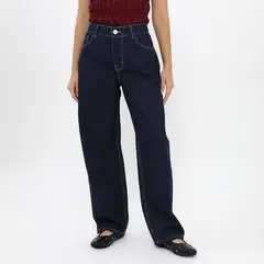 SYBILLA - Jean Balloon Tiro Alto Mujer