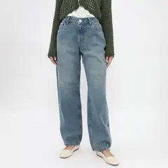 SYBILLA - Jean Balloon Tiro Alto Mujer