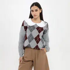 SYBILLA - Chompa Manga Larga Mujer