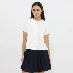 SYBILLA - Blusa Manga Corta Mujer