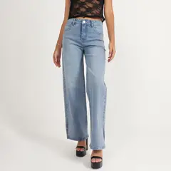 MOSSIMO - Jean Straight Tiro Alto Mujer