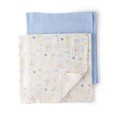 CARTER'S - Manta Pack x2 Bebé Niña Algodón Carters