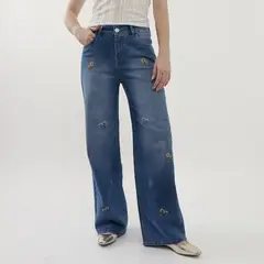 undefined - Jean Straight Tiro Alto Mujer American Abbey