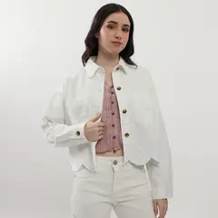 AMERICAN ABBEY - Casaca Denim Mujer