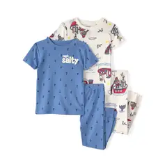 CARTER'S - Pijama 4 Piezas Bebé Niño Algodón Carters