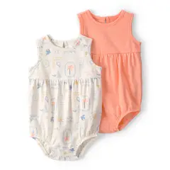 CARTER'S - Enterizo Pack X2 Bebé Niña Algodón Carters