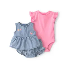 CARTER'S - Conjunto 3 Piezas Bebé Niña Algodón Carters