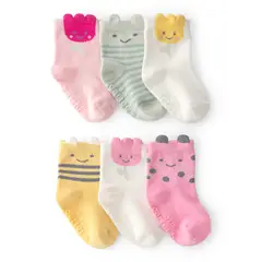 CARTERS - Media Bebé Niña Pack X6 Algodón