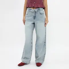 SYBILLA - Jean Baggy Tiro Alto Mujer