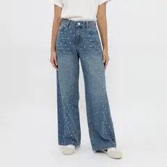 SYBILLA - Jean Baggy Tiro Alto Mujer