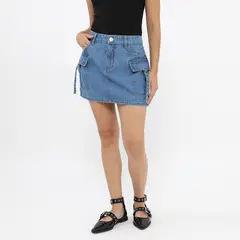 SYBILLA - Falda Denim Mujer