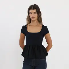 ELLE - Polo Peplum Pto Plano