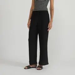 ELLE - Pantalón Wide Leg Tiro Alto Mujer