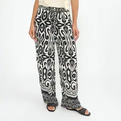 ELLE - Pantalón Wide Leg Tiro Alto Mujer