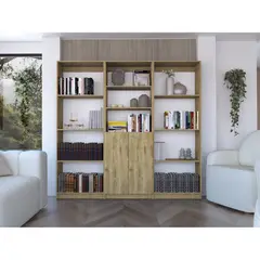 TUHOME - Combo 3 Estantes 11 Repisas Con 2 Puertas Home