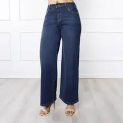 KANSAS - Jean Wide Leg Tiro Alto Mujer