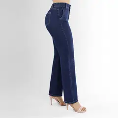 KANSAS - Jean Straight Tiro Medio Mujer