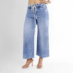 KANSAS - Jean Culotte Tiro Alto Mujer
