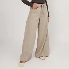 BASEMENT - Pantalón Wide Leg Mujer