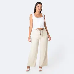 Pionier - Pantalon Wide Leg Tiro Alto Mujer