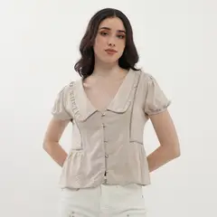 AMERICAN ABBEY - Blusa Manga Corta Mujer